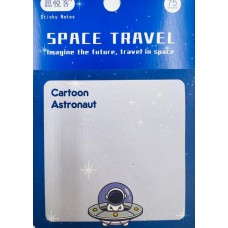 Cartoon Astronaut Sticky Notes, 75 Sheets / 70 × 70mm